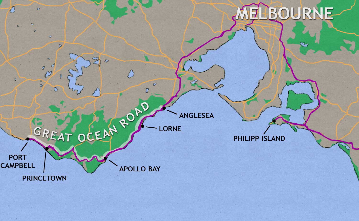 Australien Karte